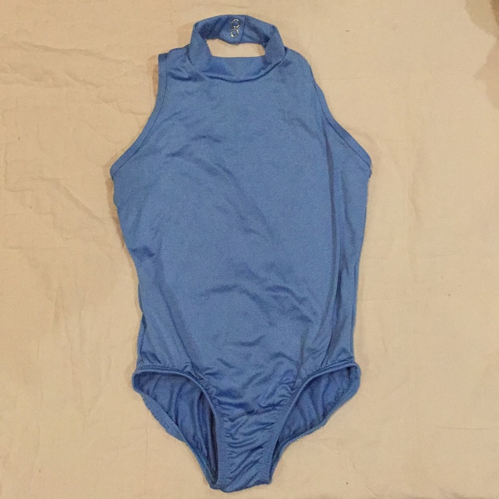 Natalie Child Deep V-Back High Neck Leotard